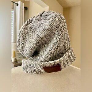 Love Your Melon Cuffed Style Black & White Beanie